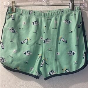 The Beaufort Bonnet Company Girls size 14 Green Shorts with golf design